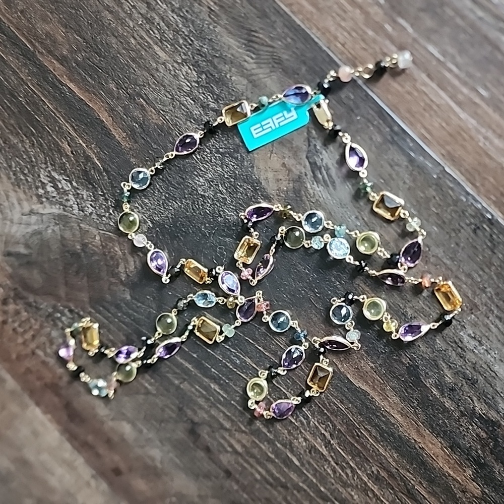 Effy 14KY Multi Gemstone necklace - Picture 3 of 4